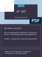 At Icici: The HR Practices