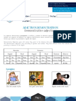 Adjetivos Demostrativos: Demonstrative Adjectives