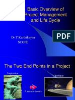 Basic Overview of Project Management and Life Cycle: Dr.T.Karthikeyan Scope