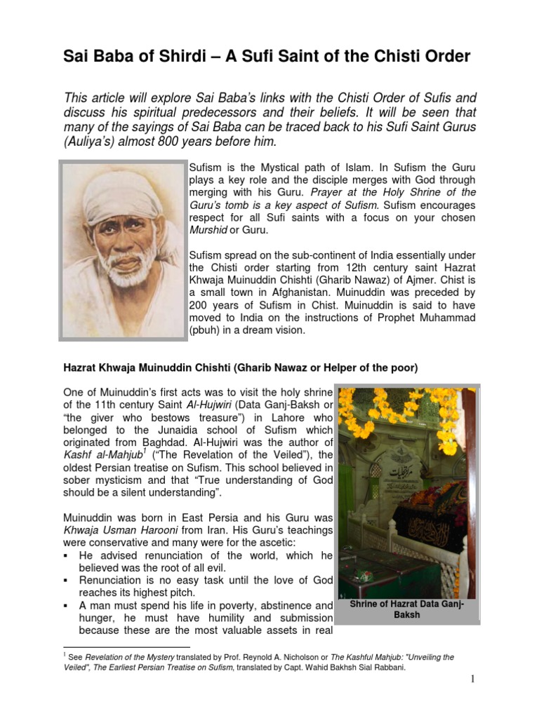 Sai Baba of Shiridi PDF | PDF