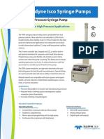 500D High Pressure Syringe Pump Datasheet