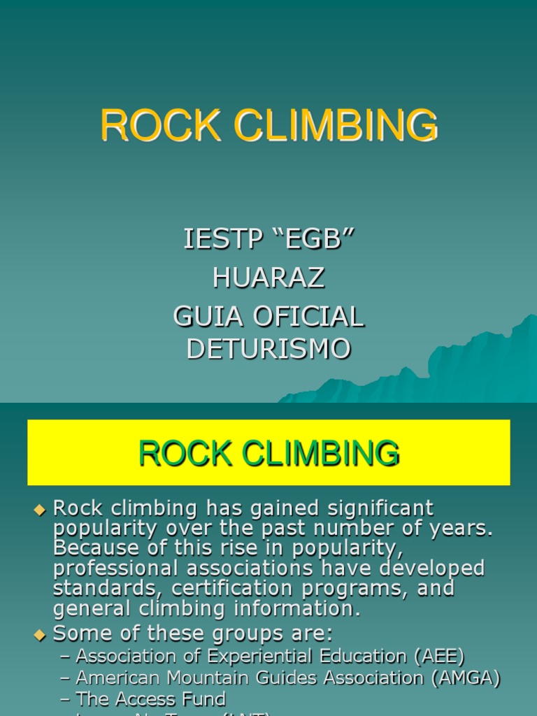 Rock Climbing PDF Rock Climbing Adventure Travel