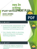Guidelines in Constructing: Ipcrf-Development Plan