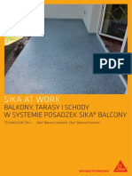 SAW System Posadzek Sika Balcony