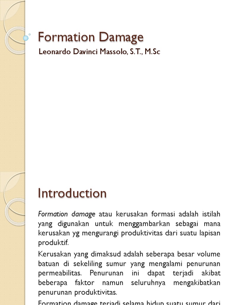 Formation Damage | PDF