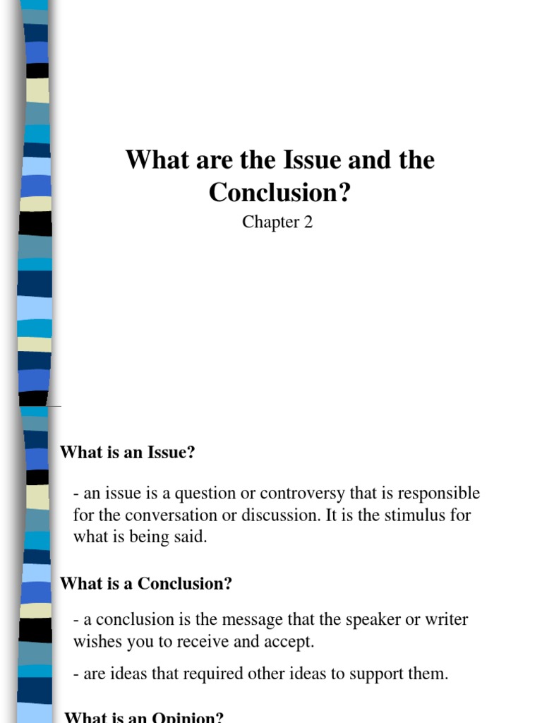 Understanding Issues & Conclusions | PDF | Hypnosis | Inference