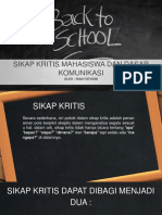 Sikap Kritis Mahasiswa