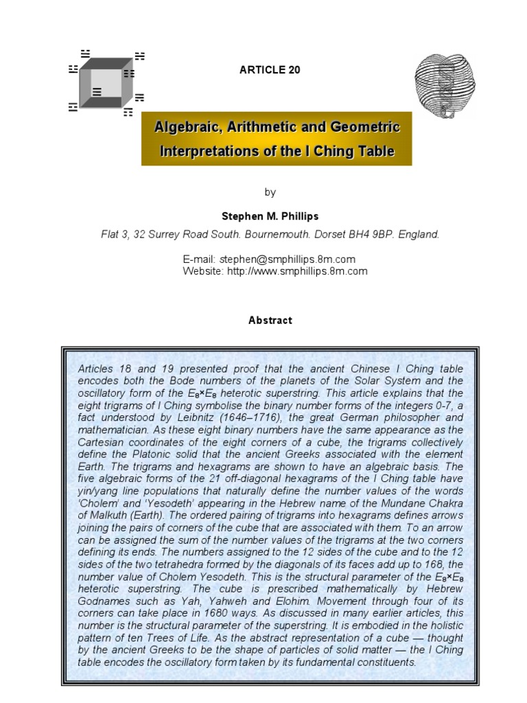 Article 20 | PDF | Cartesian Coordinate System | Yin And Yang
