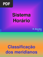 Sistema horário
