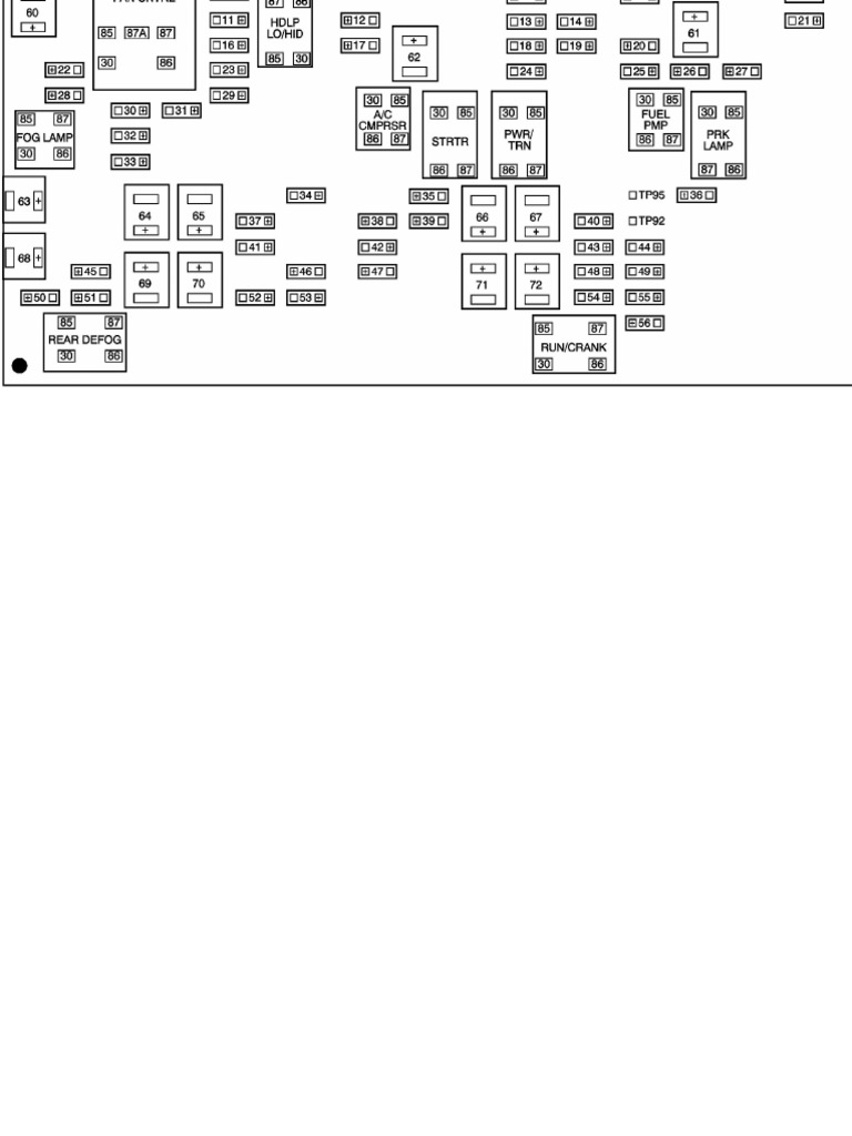 Espanol Diagrama De Fusibles Silverado 2000null