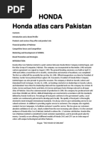 Honda Honda Atlas Cars Pakistan