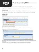 1 Create Role and Profile For New User Using PFCG