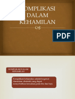 Komplikasi Dalam Kehamilan Ppt