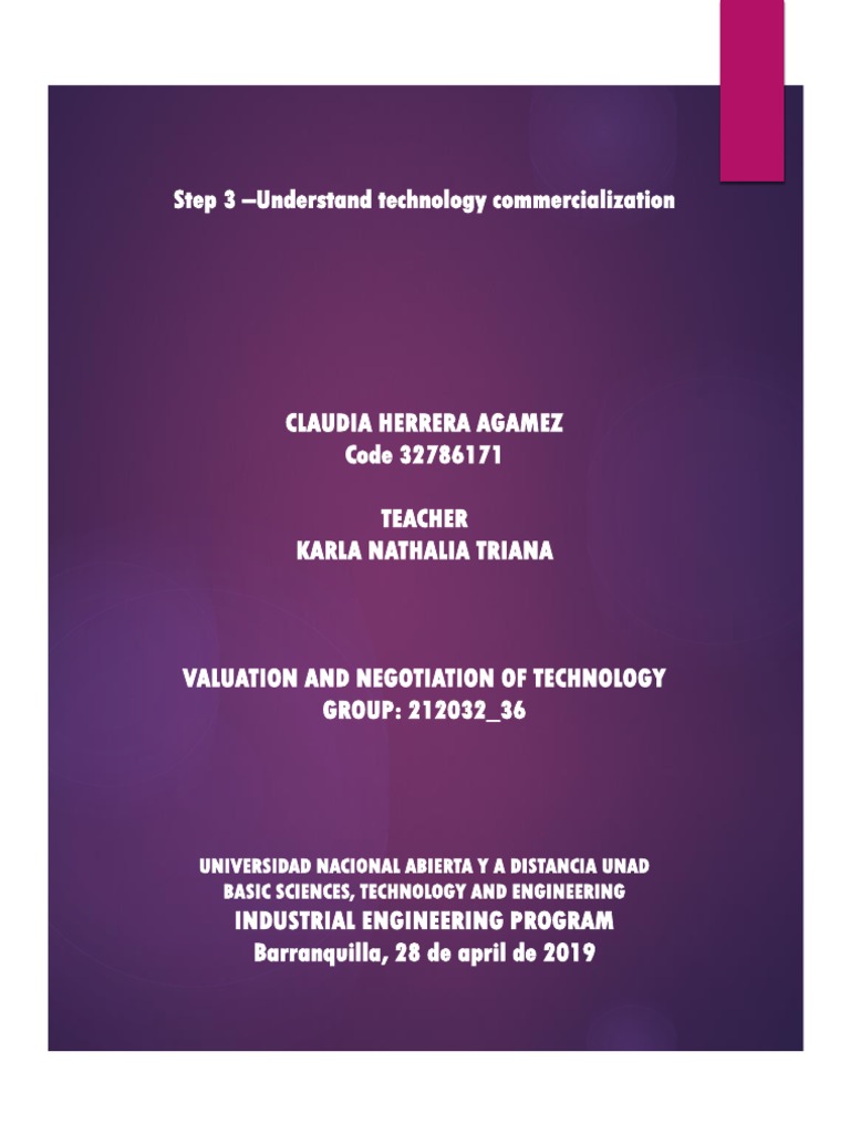 Step 3 - Understand Technology Commercialization | PDF | License ...