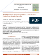 Herd Behavior and Rational Expectations- A Test of China___s Market Using Quantile Regression[#354540]-365968
