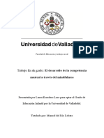 El Desarrollo de La Competencia Musical A Través Del Mindfulness