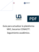 Guia para Actualizar Plataforma Miic