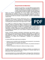 3.1 Planeación de Requerimiento de Materiales