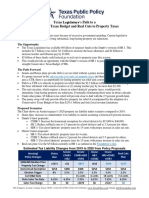 Property Tax Relief Scenarios Comparison