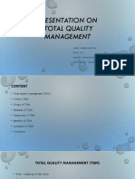 Presentation On Total Quality Management
