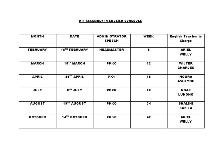 Assembly in English | PDF