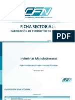 Ficha Sectorial - Fabricación de Productos de Plástico PDF
