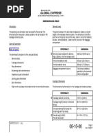 Dimensions and Areas: Bd-700 Aircraft Maintenance Manual - Part I