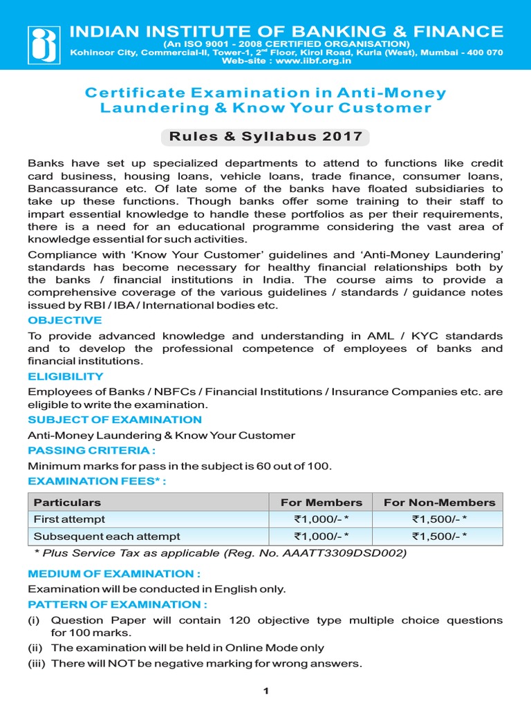 AML KYC-Low PDF | PDF | Money Laundering | Identity Document