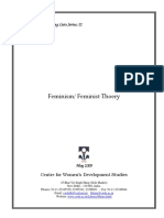 Feminism ~ Feminist Theory Library Reading Lists - Centre for Women’s Development Studies, 2009.pdf