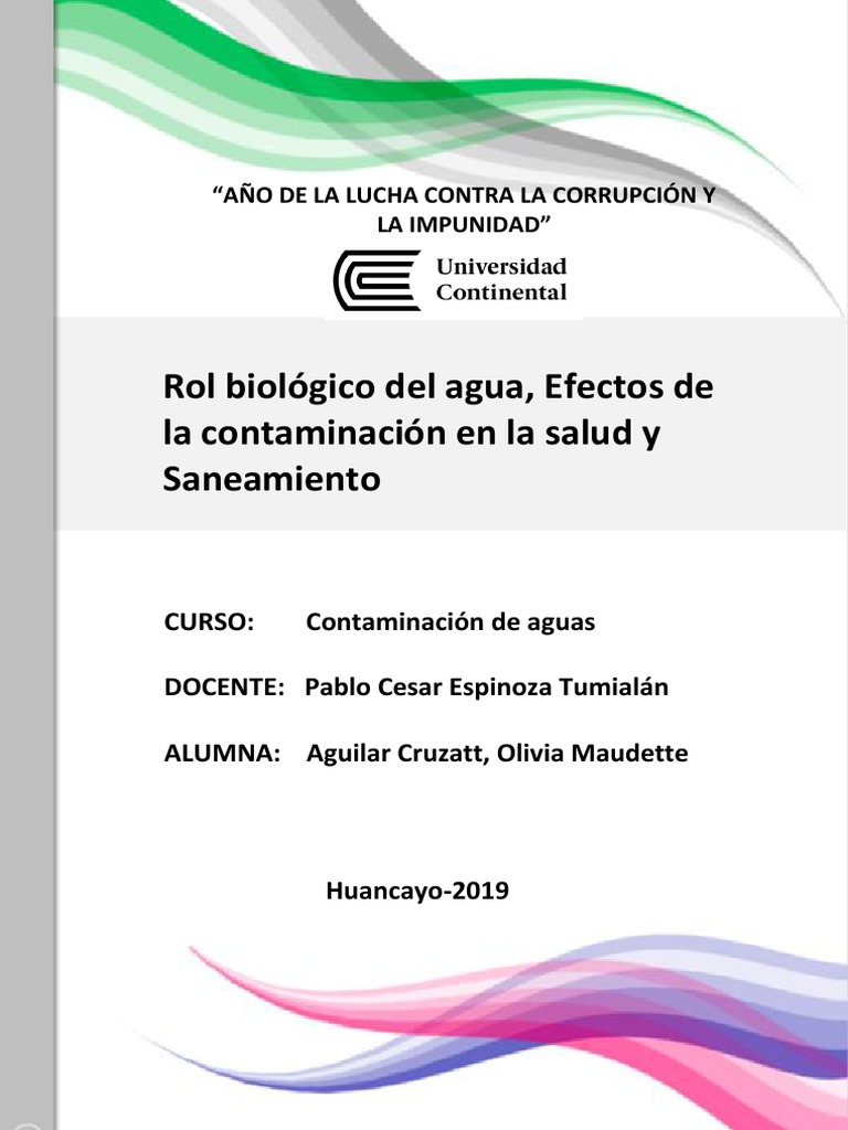 2 Contaminación de Aguas | PDF | Saneamiento | La contaminación del agua