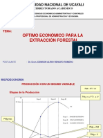 Optimización económica para la extracción forestal