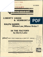 (AGAIN. : Liberty Union Vermont Politics Ralph Nader: Whose Law, Whose Order? in The Factory Doris Lake