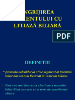 Litiaza Biliara