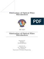 Fabrication of Optical Fibre Microheaters: Submitted By: Mrudula ID:2016ABPS0842
