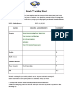 Grade Tracking Sheet