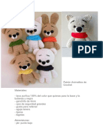 Patrón Animalitos de Crochet