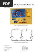 Experiment 17: Kirchhoff 'S Laws For Circuits