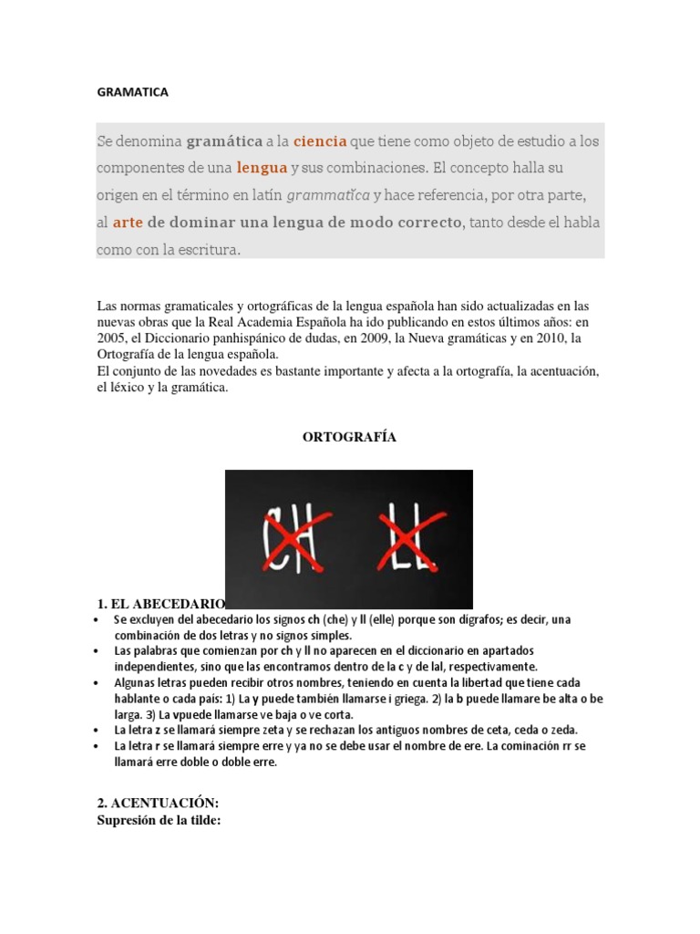 GRAMATICA | PDF | Oración (Lingüística) | Asunto (gramática)