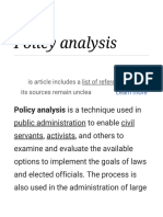 Policy Analysis - Wikipedia