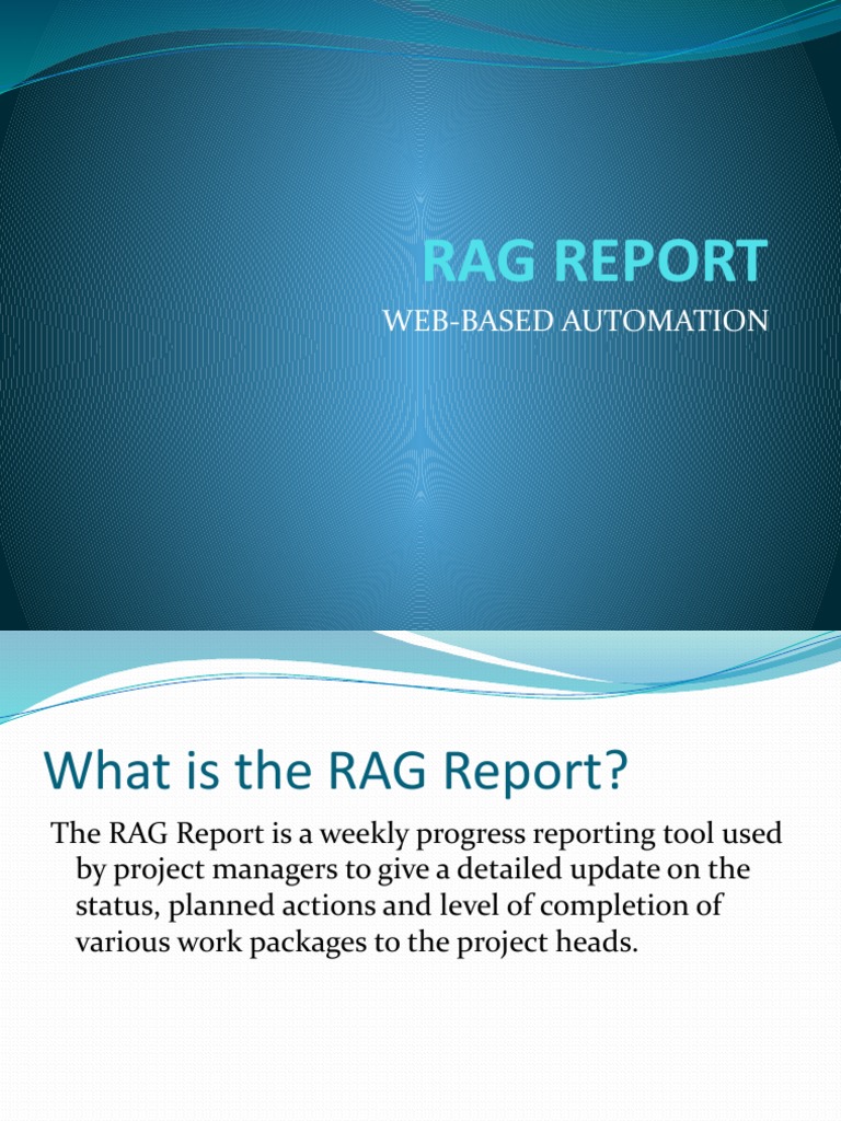 Rag Report: Web-Based Automation | PDF | Web Application | Software ...