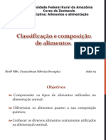 Aula 2 - Classificação e Composição Dos Alimentos