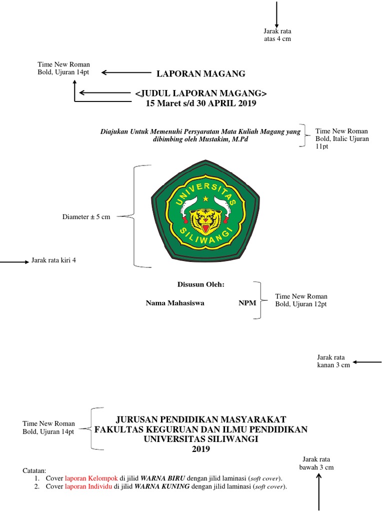 Panduan Jilid Laporan Magang SMK | PDF