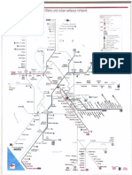 Metro and urban railways network map of Rome