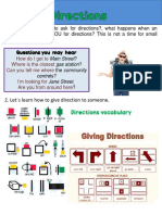 Questions You May Hear: Directions Vocabulary