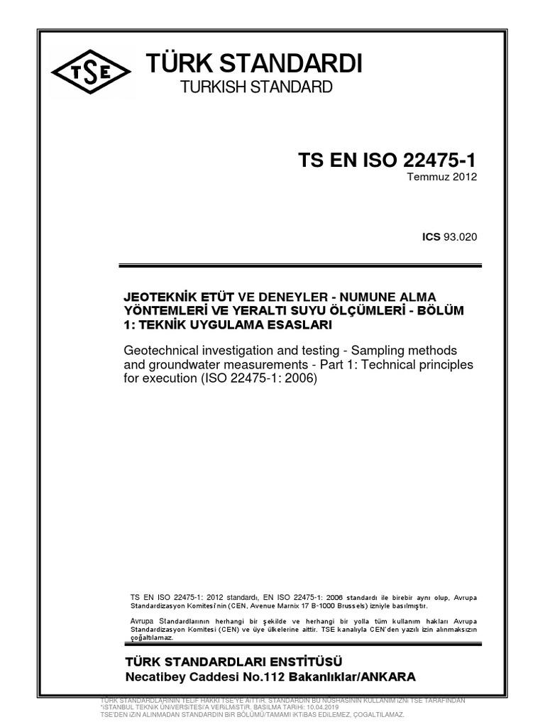 TS en Iso 22475 1 PDF PDF