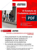 Guía para la conformación de Plataformas Juveniles según la Ley 1622 de 2013