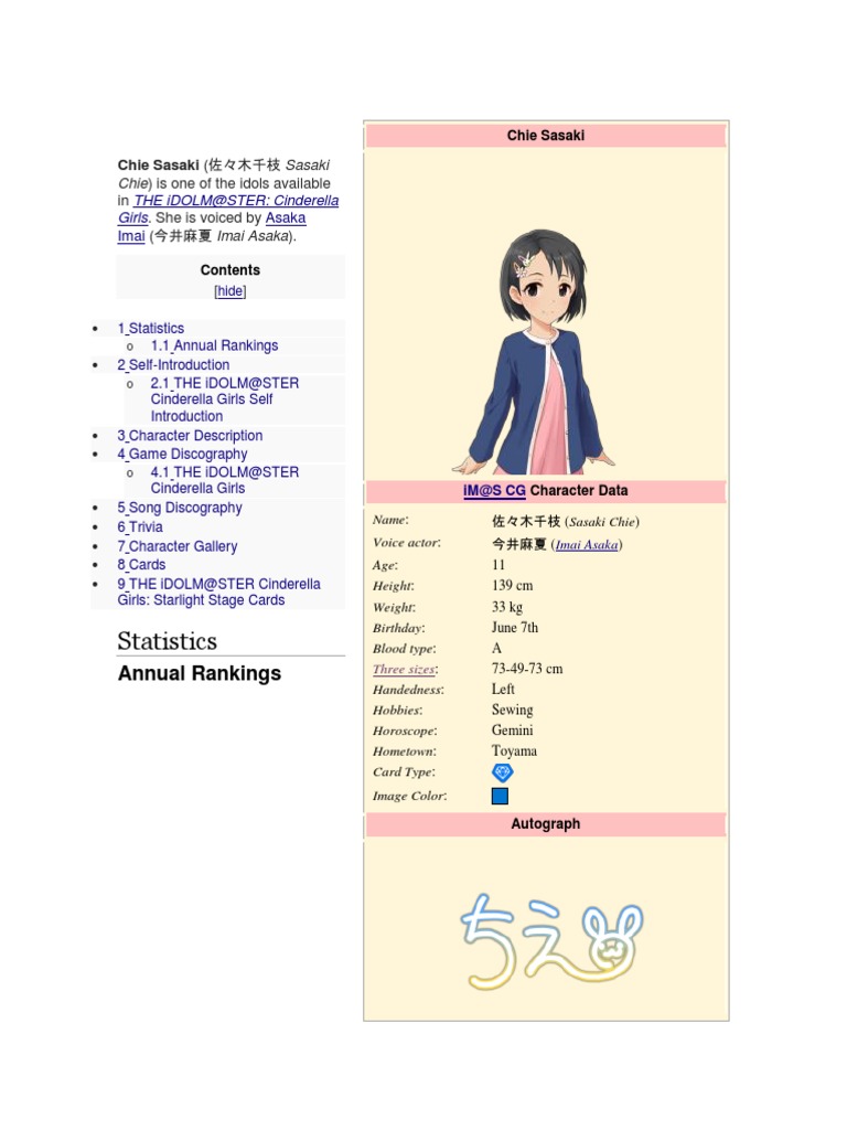 Chie Sasaki Entertainment Leisure