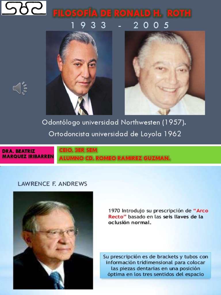 Filosofía y Técnica de Roth en Ortodoncia | PDF | Ortodoncia | Odontología