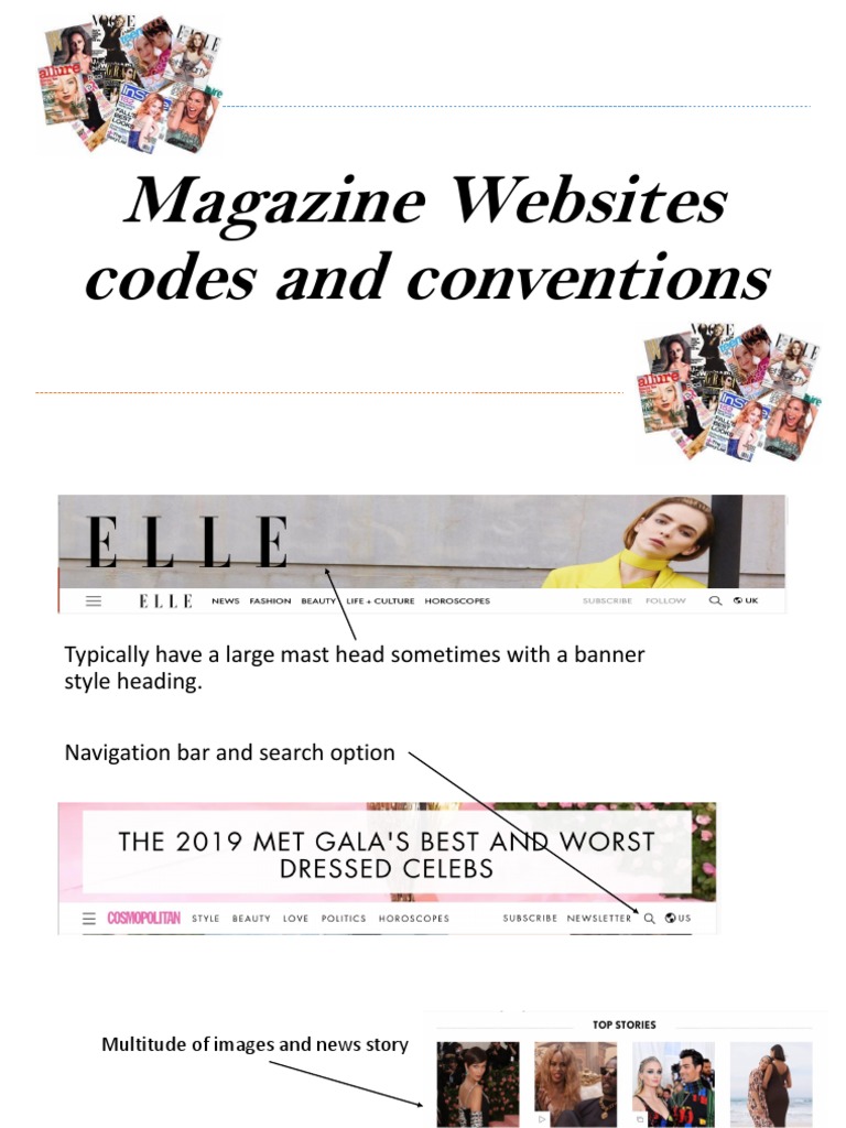 Magazine Website Design Essentials | PDF | Communication | Mass Media