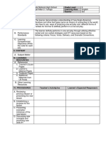 School Grade Level Teacher Learning Area Time & Dates Quarter